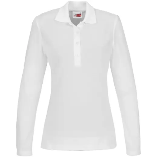 Ladies Long Sleeve Elemental White